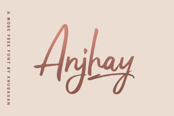 Anjhay Font for Handmade Projects and Branding