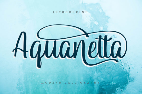 Aquanetta: A Script Font for Web Designers