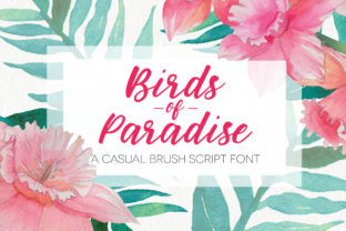Birds of Paradies: A Handwritten Font for Business Branding