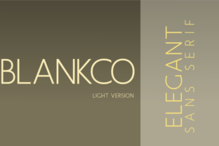 Blankco Light: A Modern Sans Serif Font for Handmade Creations