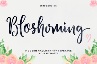 Bloshoming: A Trendy Script Font for Modern Branding