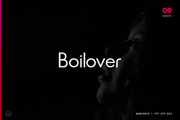 Boilover: A Minimal Sans Serif Font for Polished Branding