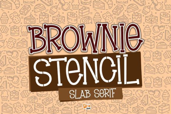 Brownie Stencil: A Quirky Slab Serif Font for Branding