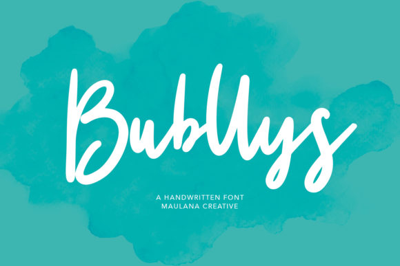 Bubllys: A Playful Script Font for Creative Crafters and Product Makers