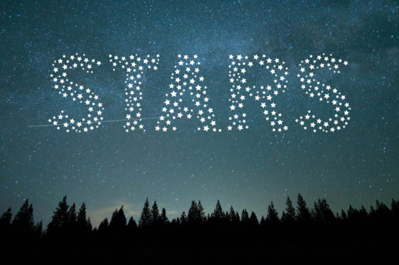 Color Stars Font for Dreamy Editorial Designs
