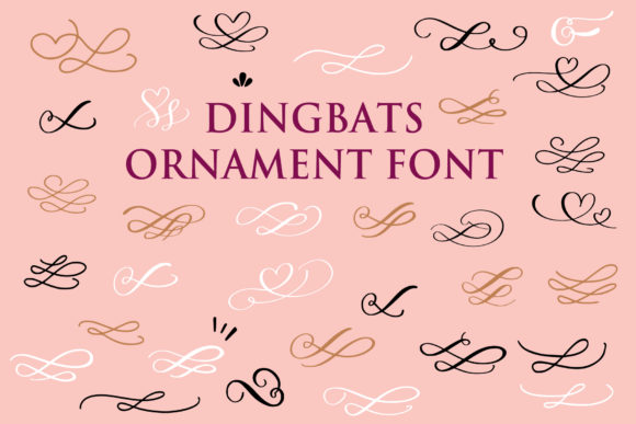 Dingbats Ornaments Font for Creative Makers and Designers