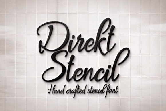 Direkt Stencil for Elegant Branding and Social Media Design