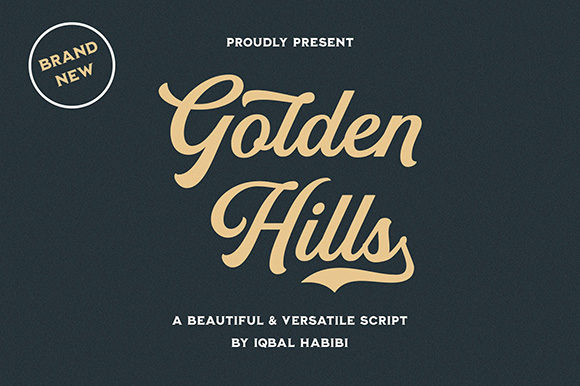 Golden Hills: A Modern Handwritten Font for Branding and Campaigns