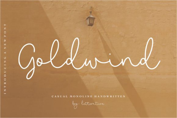 Goldwind: A Flowing Script Font for Elegant Editorial Design