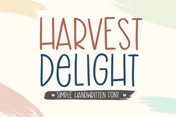 Harvest Delight: A Whimsical Font for Branding and Design