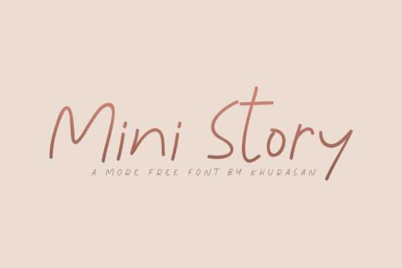 Mini Story: A Handwritten Font for Creative Makers