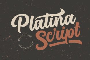 Platina Script - Rough for Bold Web Typography