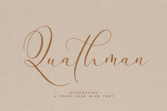 Quathman: A Magical Handwritten Font for Branding