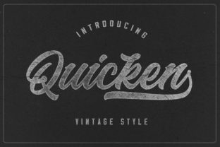 Quicken: A Retro Script Font for Editorial Design