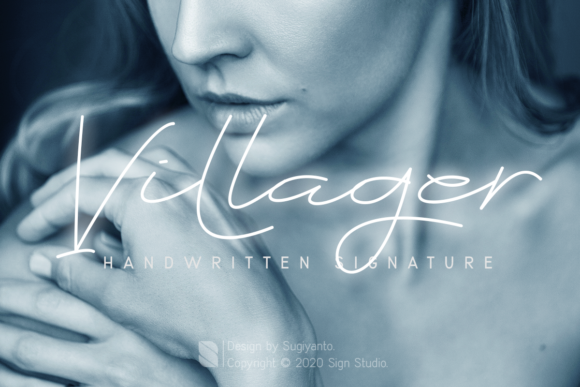 Villager Script Font for Creative Publishing Projects