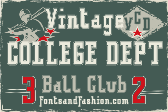 Vintage College Dept_Outline Font for Professional Branding