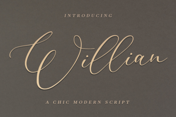 Willian: The Script Handwritten Font That Elevates Your Brand’s Visual Story